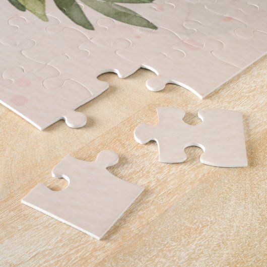 Boho Oaster Bunny Whimsical Pastel Puzzle (Seite)