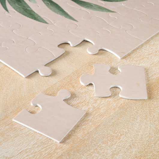 Boho Oaster Bunny Whimsical Pastel Puzzle (Seite)