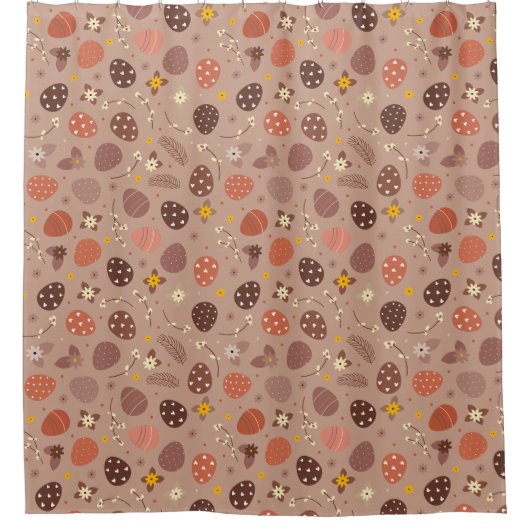 Boho Oaster Duschvorhang (Vorderseite)