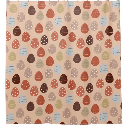 Boho Oaster Duschvorhang (Vorderseite)