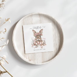 Boho Oaster Hübsch Bunny Blush Blumeneier Serviette