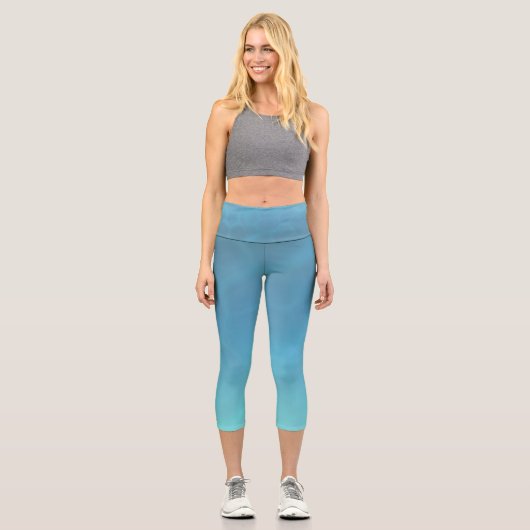 Boho Ocean High Waisted Capris (Vorderseite)