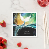 Boho Ocean Mermaid Birthday Serviette (Beispiel)
