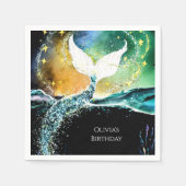 Boho Ocean Mermaid Birthday Serviette (Vorderseite)
