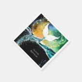 Boho Ocean Mermaid Birthday Serviette (Ecke)