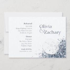 Boho Ocean Sand Probe Dinner Einladung