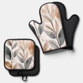 Boho Ofenhandschuh & Topflappen-Set (Vorderseite/Rückseite)