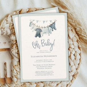 Boho Oh Baby Boy Kleidung Kleidung Kleidung Baby D Einladung