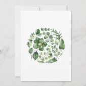 Boho Oh Baby Dusche Einladung, Sukkulent einladen Einladung (Rückseite)