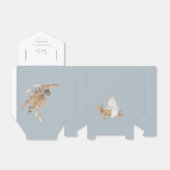 Boho Oh Baby Dusty Blue Bassinet Baby Dusche Geschenkschachtel (Ungefaltet)