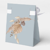 Boho Oh Baby Dusty Blue Bassinet Baby Dusche Geschenkschachtel (Rückseite)