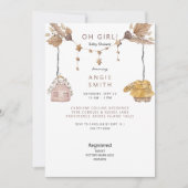 Boho Oh Girl Clothes Kinderdusche II Einladung (Vorderseite)