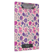 Boho Ombre Floral Lila Klemmbrett (Rechts)