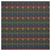 Boho Ombre Sunset | Dark Rainbow Stoff (Muster)