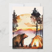 Boho One Happy Camper 1. Geburtstag Party Einladung (Rückseite)