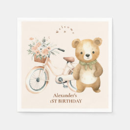 Boho One Happy Camper 1. Geburtstag Party Serviette