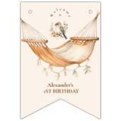 Boho One Happy Camper 1. Geburtstag Party Wimpelkette (Erste Fahne)