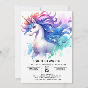 Boho Online Horse Birthday Einladung