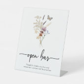 Boho Open Bar Sockelschild (Vorderseite)