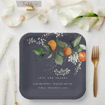 Boho Orange Blossom Botanische Hochzeit