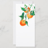 Boho Orange Blossom Wedding Program (Rückseite)