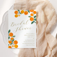 Boho Orange Citrus Frucht Brautparty