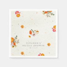 Boho Orange CottemCore Brautparty Name