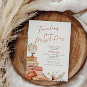 Boho Orange Fall Reise Miss Mrs. Brautparty Einladung