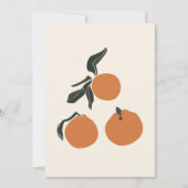 Boho Orange Frucht Tropical Summer Print (Vorderseite)