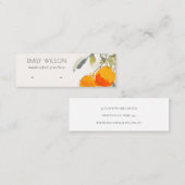 Boho Orange Fruchtfarben Ohrring Oop Display Mini Visitenkarte (Vorne/Hinten)