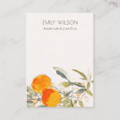 Boho Orange Fruity Blank Jewelry Display Holder Visitenkarte (Vorderseite)