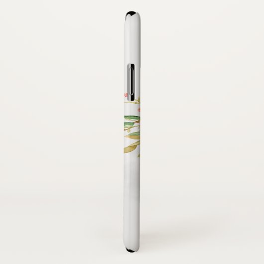 Boho Orange Kamera & Blume Aquarell Case-Mate iPhone Hülle (Hinten/Rechts)