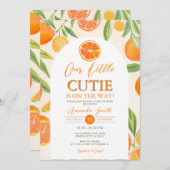 Boho Orange Little Süsse Babydusche Einladung (Vorne/Hinten)