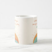 Boho Orange Mountain Sun Making My Day Special Kaffeetasse (Mittel)