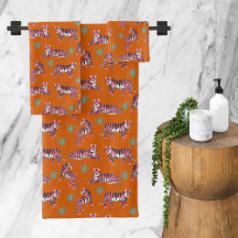 Boho Orange Pink Dschungel Tiger