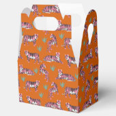 Boho Orange Pink Dschungel Tiger Geschenkschachtel (Geöffnet)