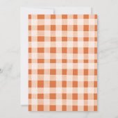 Boho Orange Pumpkin Kid's Birthday Invite Einladung (Rückseite)