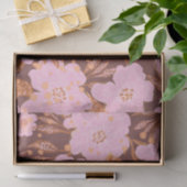 Boho Orange Rust Jeden Anlaß Floral Seidenpapier (Geschenk)