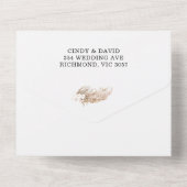 Boho Orchard Pampas Grass All in one Einladung (Rückseite)