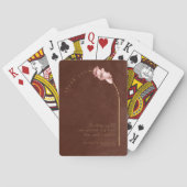 Boho Orchid Arch Wedding Danke, ID959 Spielkarten (Rückseite)