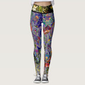 Boho Orchideen-Blume Leggings (Vorderseite)
