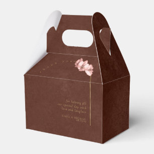 Boho-Orchideen-Bogen-Hochzeits-Dankeschön ID959 Geschenkschachtel