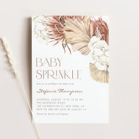 Boho Orchids und getrocknete Palm-Blätter Baby Spr
