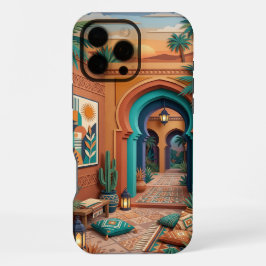 Boho Oriental iPhone 16 Pro Max Hülle | Teal Terra