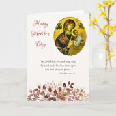Boho orthodoxer Muttertag Karte (Gelbe Blume)