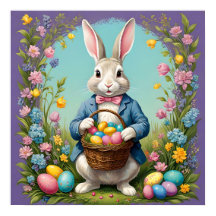 Boho Osterhase, Vintag Osterhase, Ostern