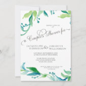 BOHO Outdoor Garden Olive Branch Couples Dusche Einladung (Vorderseite)