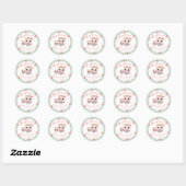 Boho Owl Baby Shower Stickers (Blatt)