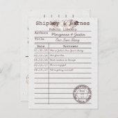 Boho Owl Feather Library Card Save the Date | Ankündigungspostkarte (Vorne/Hinten)