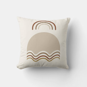 Boho-Ozean-Regenbogen-Sonne-Wurfkissen – 16x16 Min Kissen